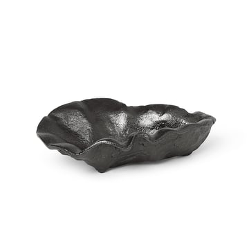 Ferm Living Oyster dekorationsskål 10,5 cm Svart mässing