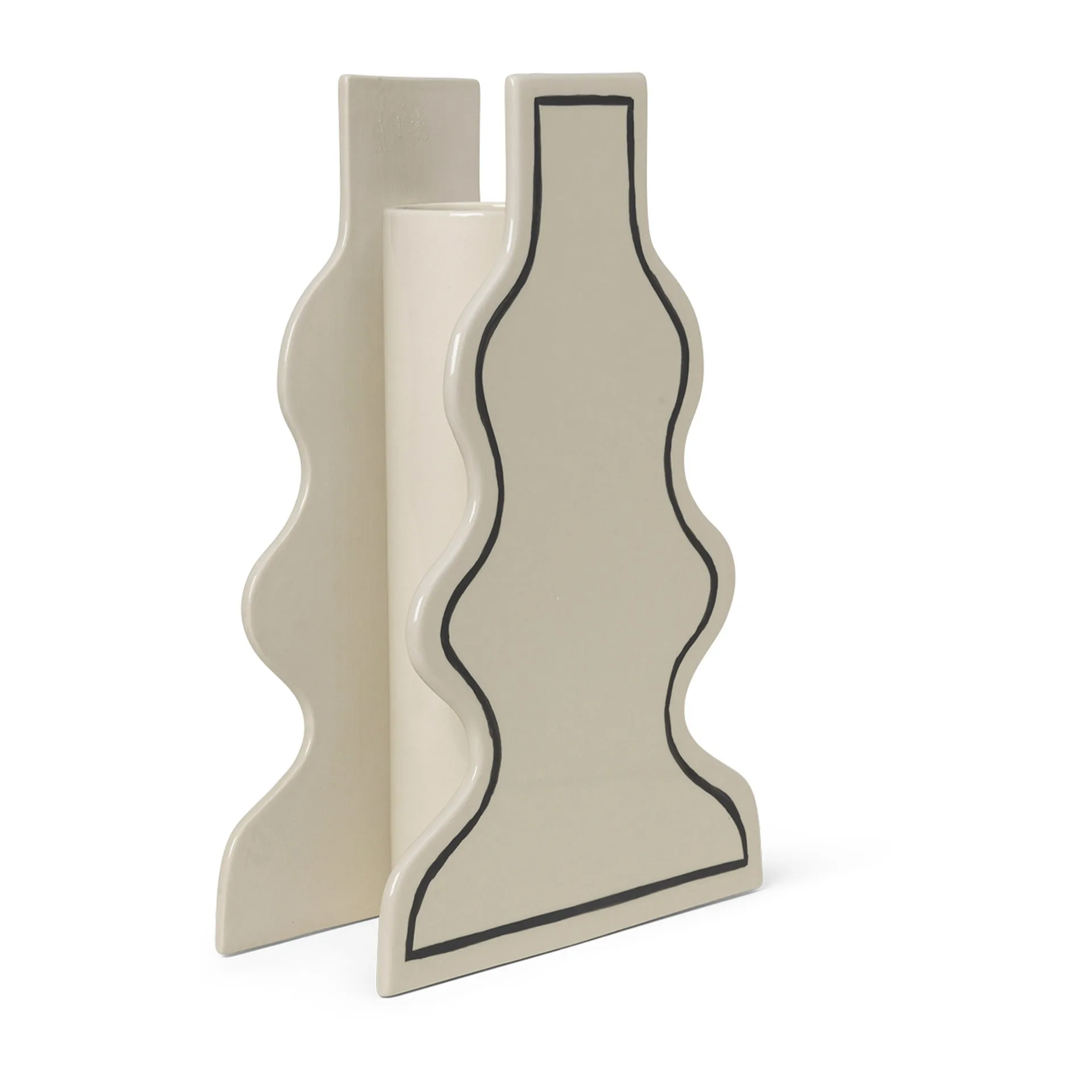 Paste vas curvy 36 cm, Off-white Ferm Living