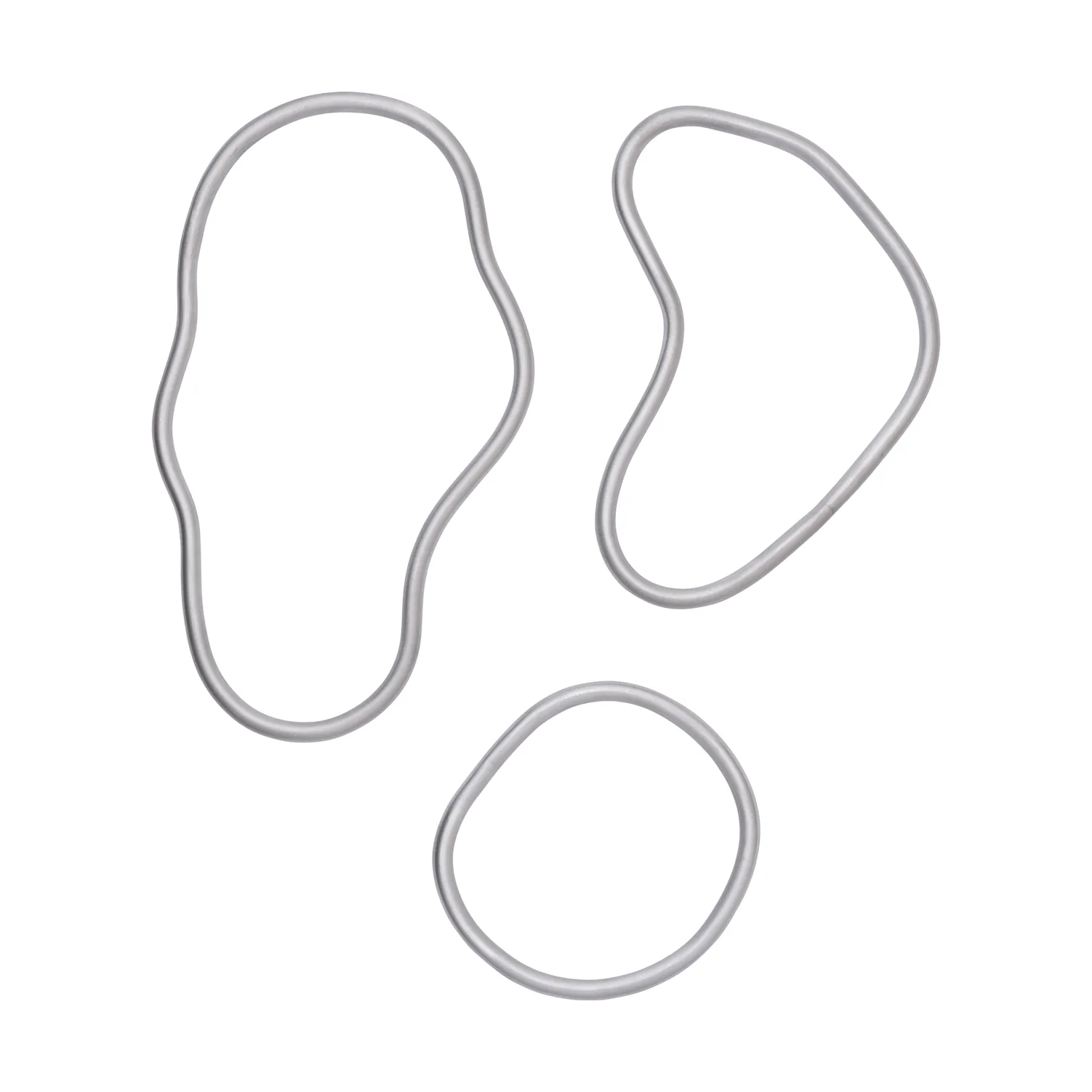 Pond grytunderlägg 3 delar, Aluminium Ferm Living