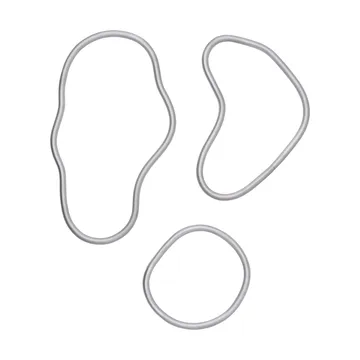 Pond grytunderlägg 3 delar - Aluminium - Ferm Living