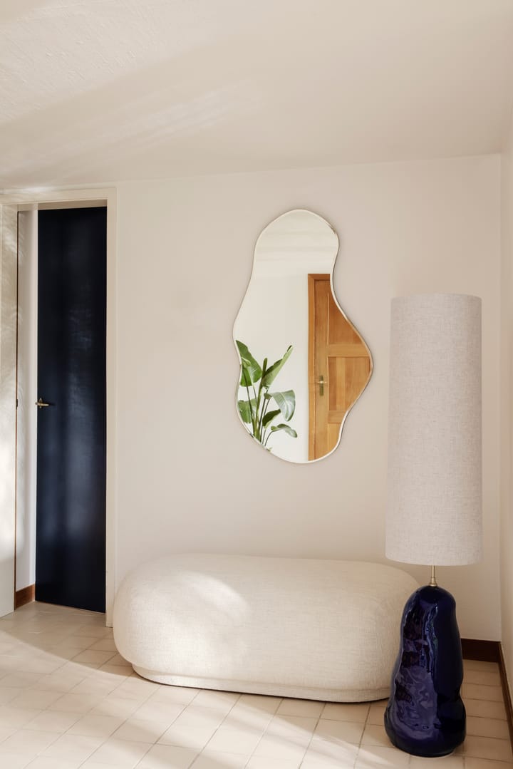 Pond spegel large, Dark chrome Ferm Living