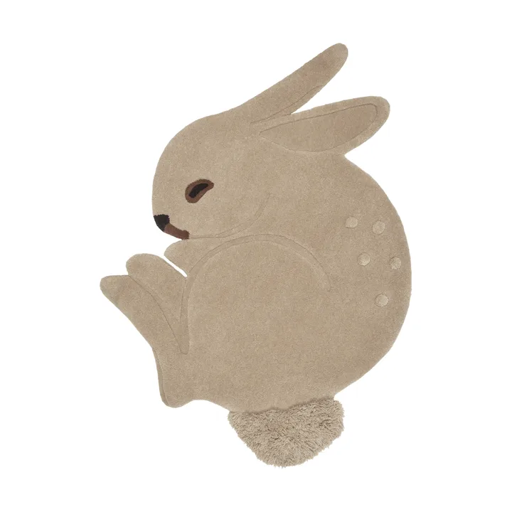 Rabbit tuftad matta - Cashmere, 88x120 cm - Ferm Living