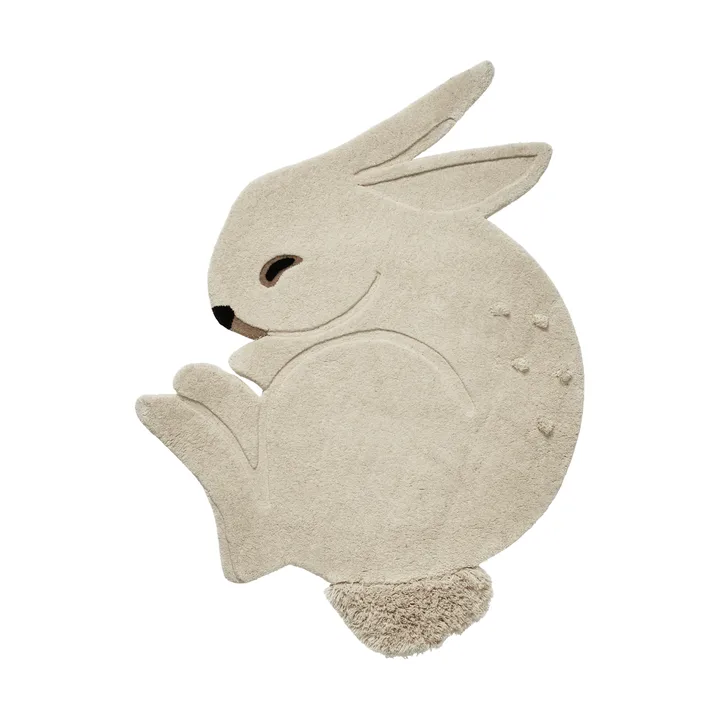 Rabbit tuftad matta - Off-white, 88x120 cm - Ferm Living