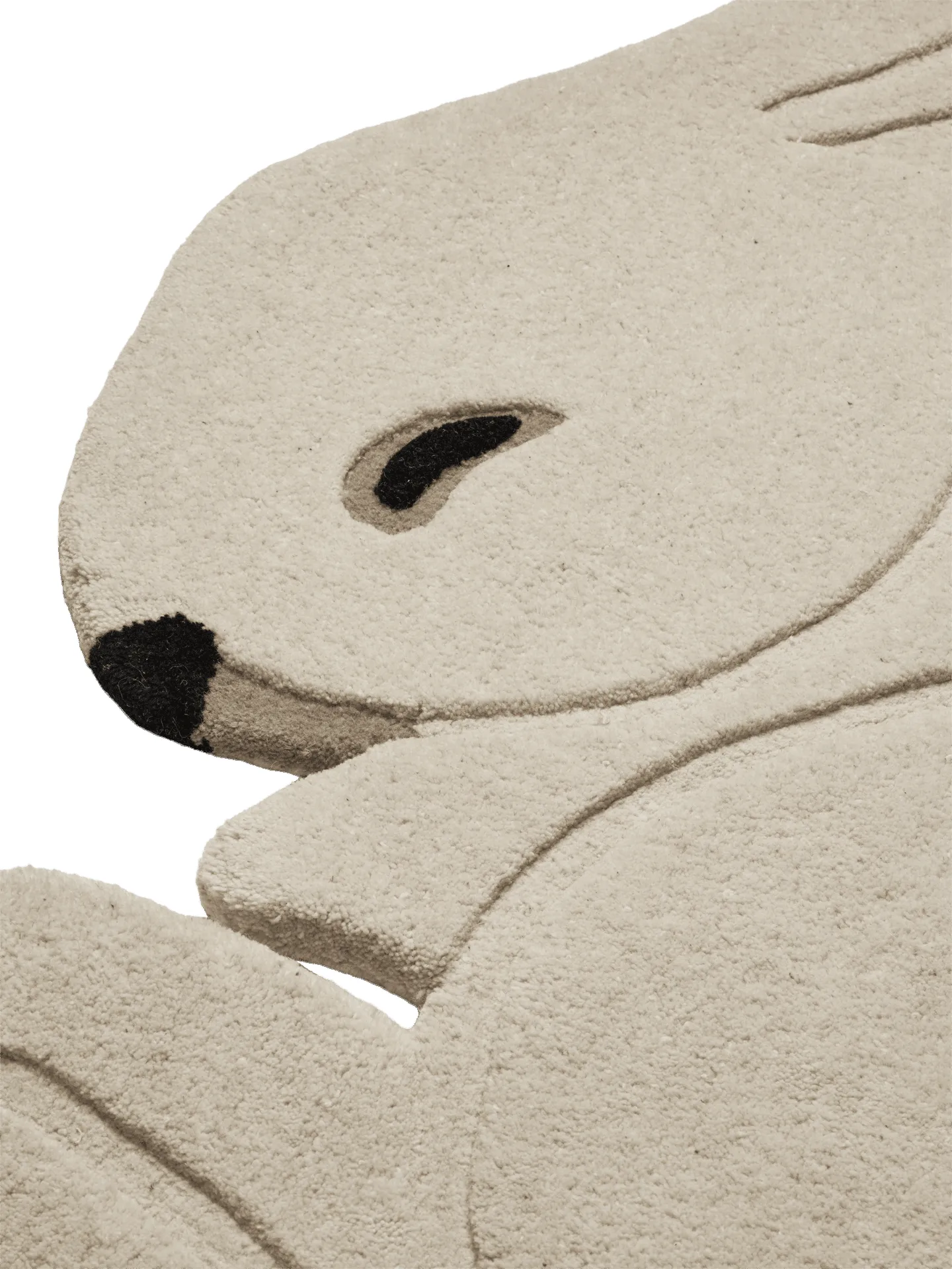 Rabbit tuftad matta, Off-white, 88x120 cm Ferm Living