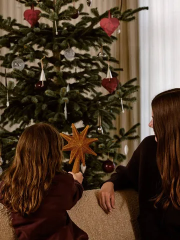 Rattan christmas tree top star julgransstjärna - Natural - Ferm Living