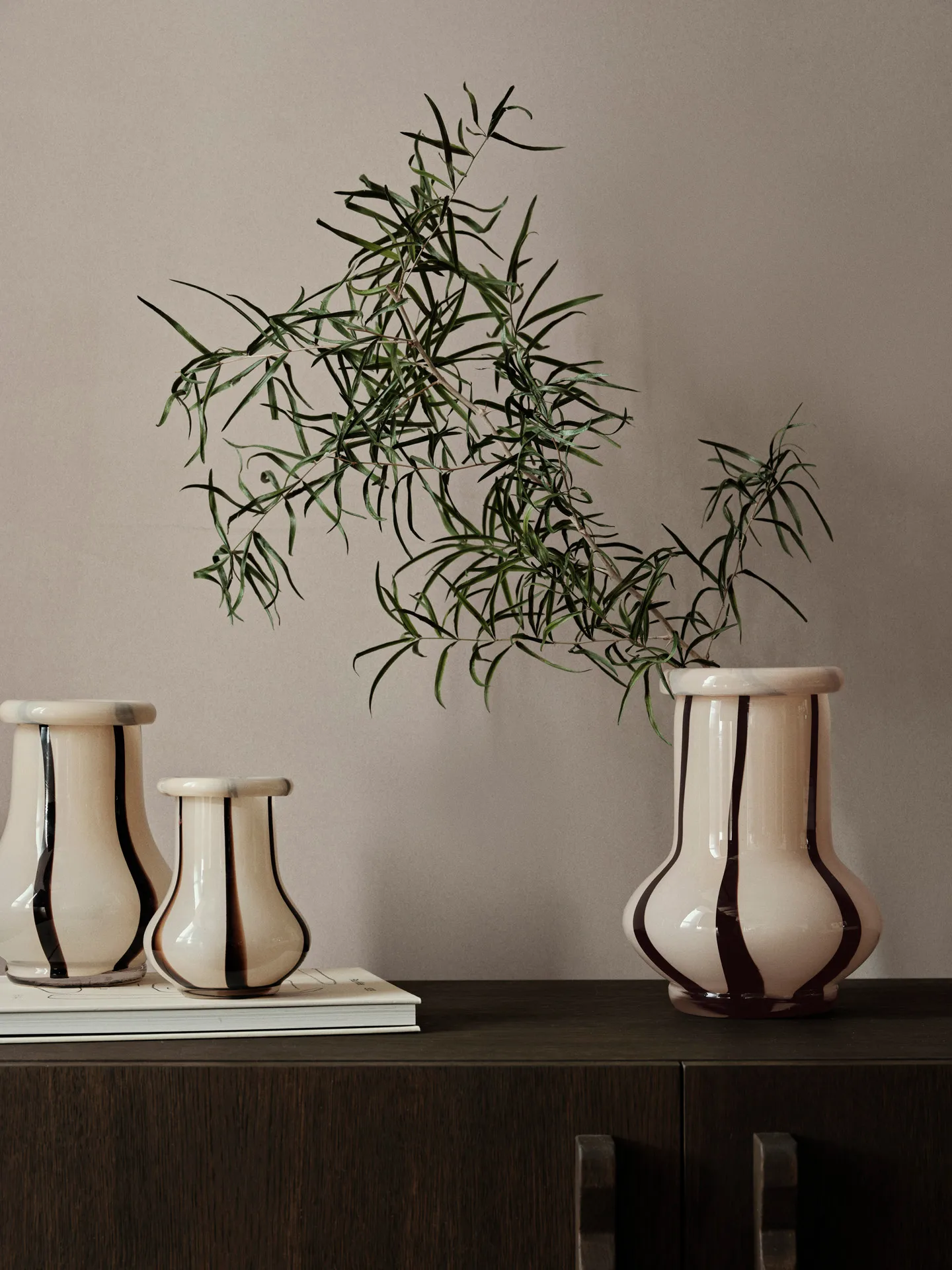 Riban vas 24 cm, Cream Ferm Living
