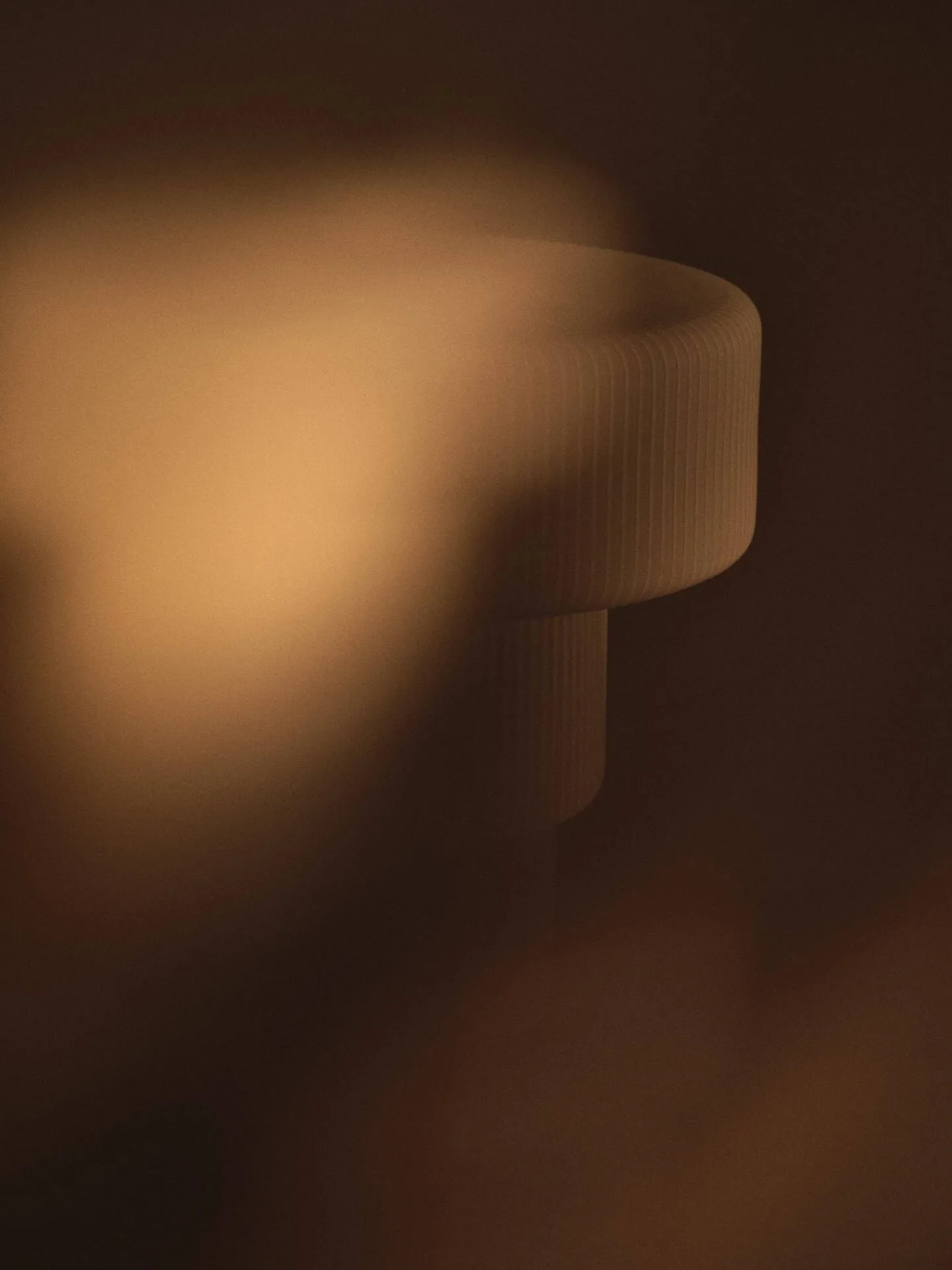 Ripple bordslampa, White, Ø28x28 cm Ferm Living