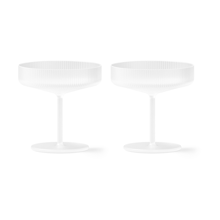 Ripple champagneglas 2-pack, Frosted ferm LIVING
