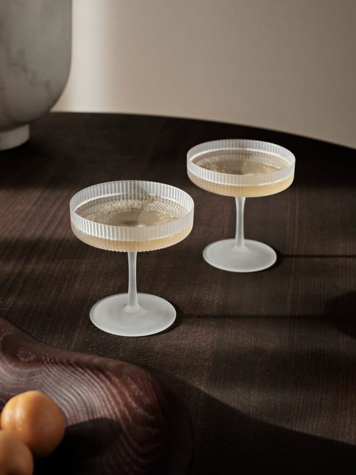 Ripple champagneglas 2-pack, Frosted ferm LIVING