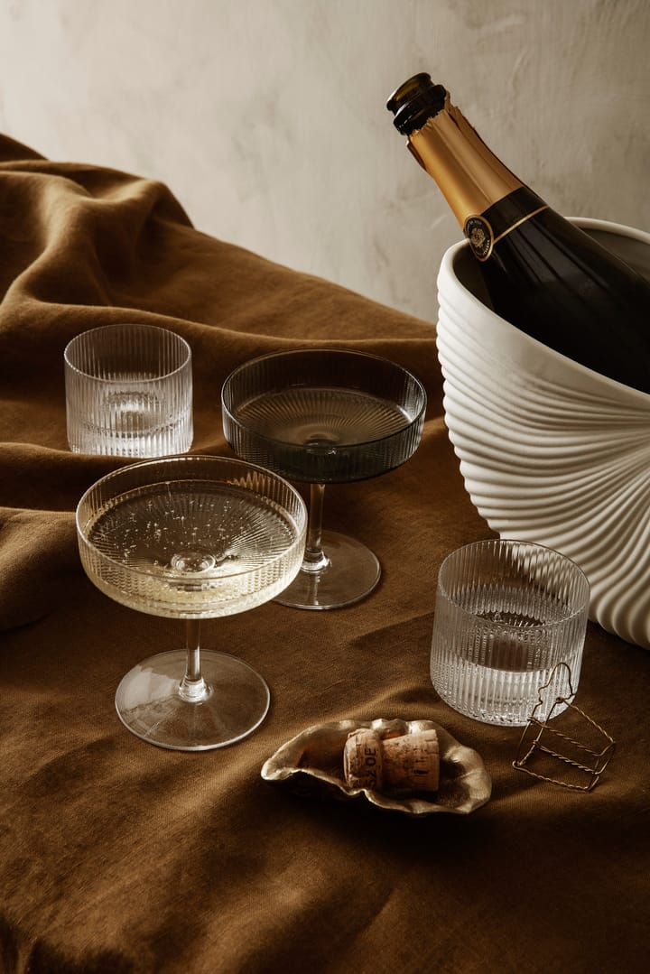 Ripple champagneglas 2-pack, klar ferm LIVING