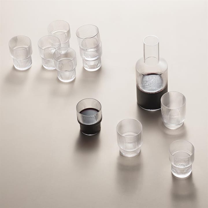 Ripple glas 4-pack, klar ferm LIVING