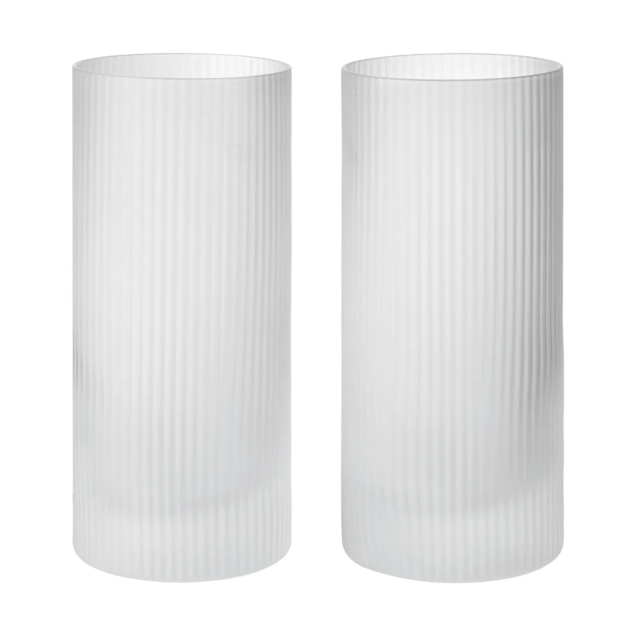 Ferm Living Ripple Highball glas 48 cl 2-pack Clear
