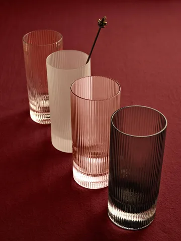 Ripple Highball glas 48 cl 2-pack - Clear - Ferm Living