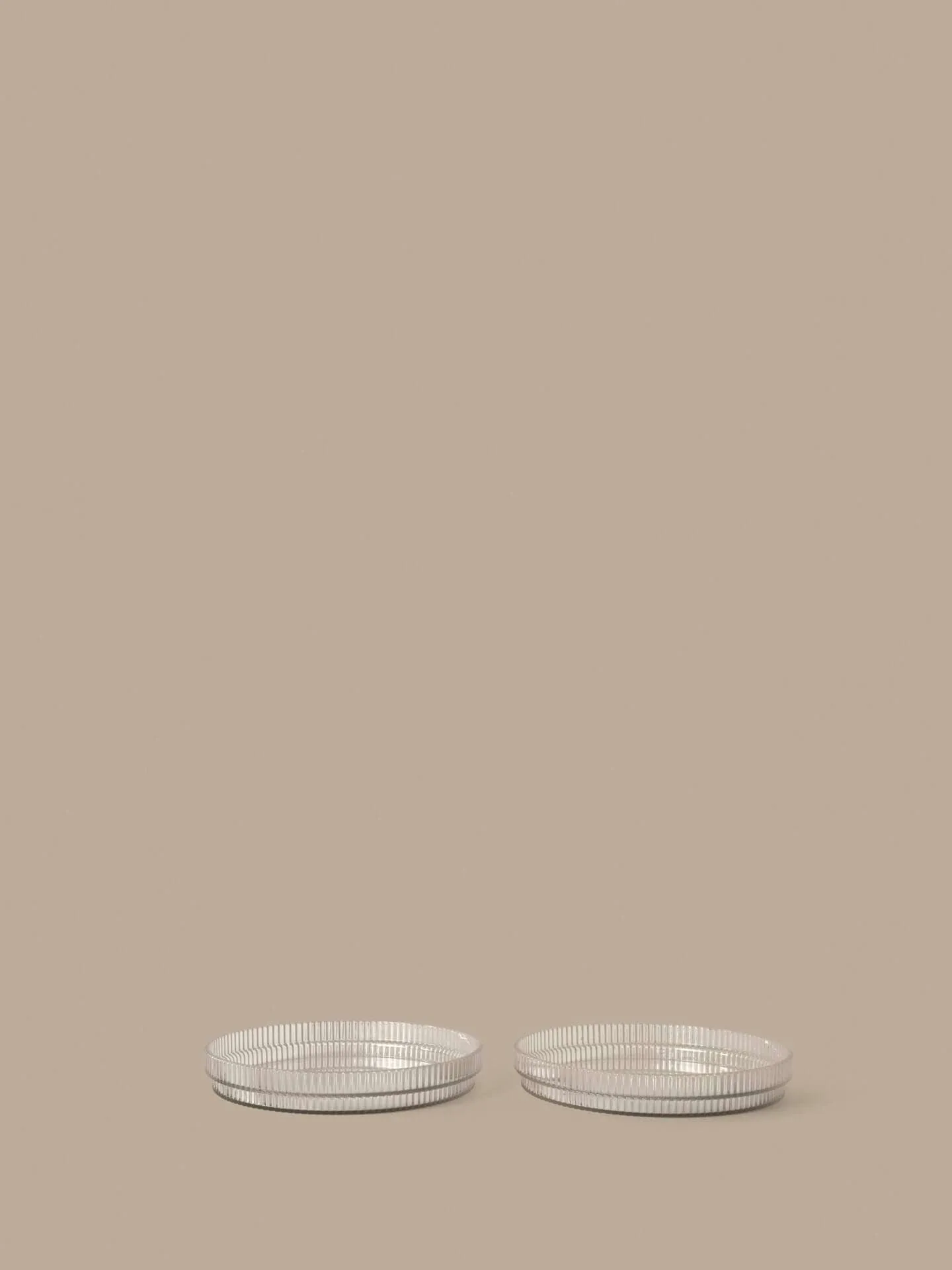 Ripple kids tallrik, Clear, 2-pack Ferm Living