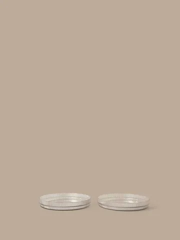 Ripple kids tallrik - Clear, 2-pack - Ferm Living