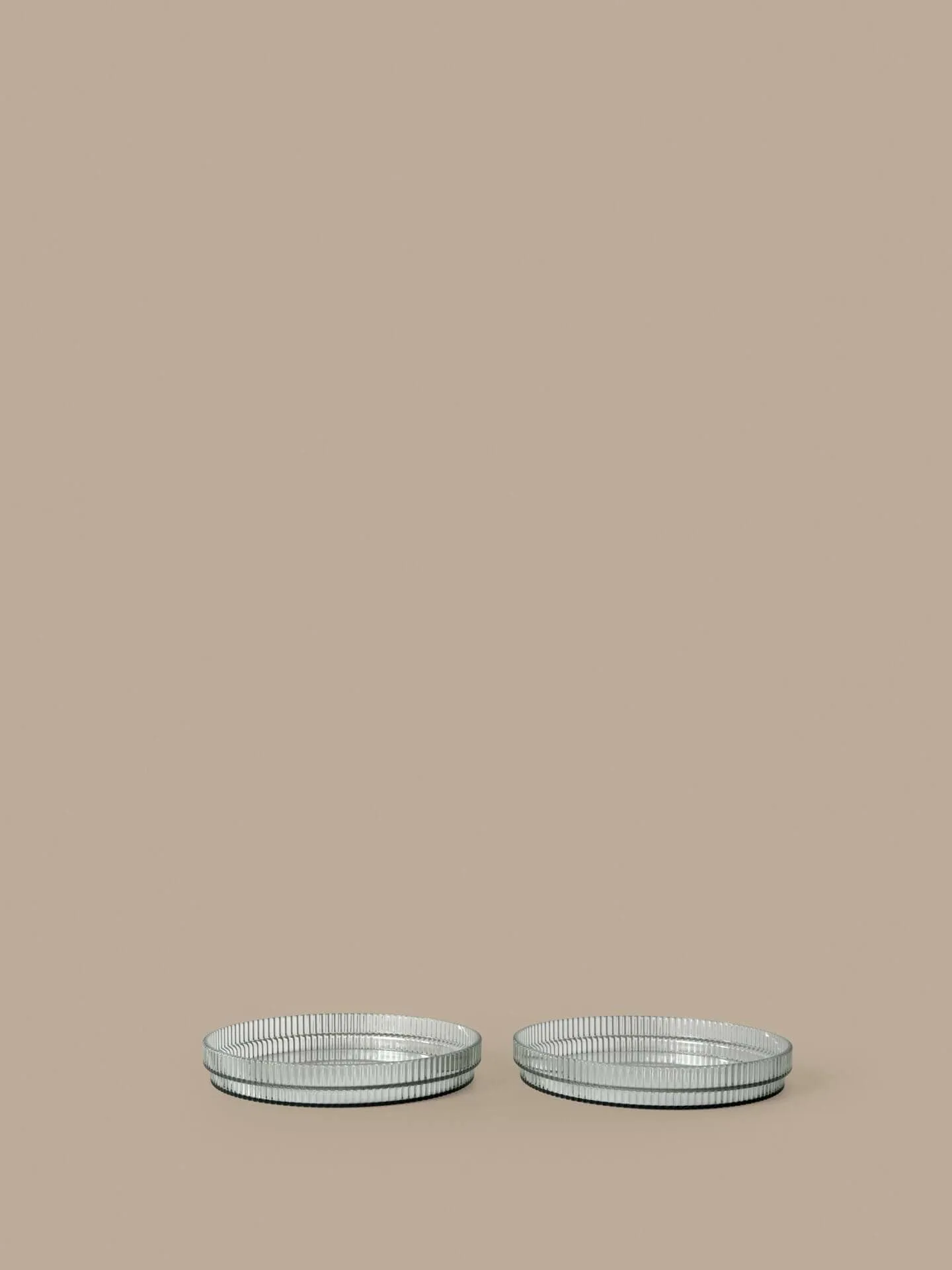 Ripple kids tallrik, Tea green, 2-pack Ferm Living