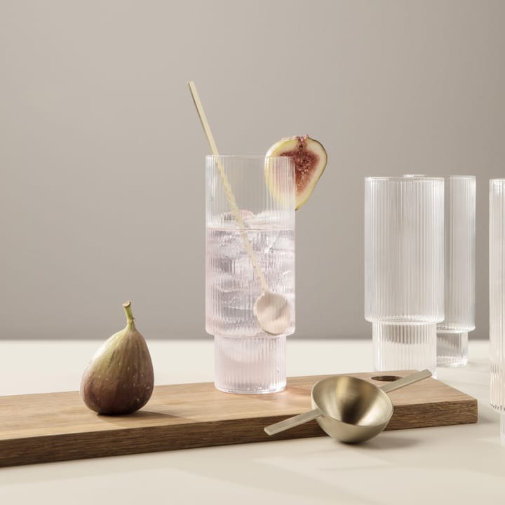 Ripple long drink glas 4-pack, klar ferm LIVING