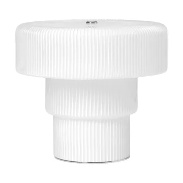 Ripple portabel bordslampa - White, 16,5 cm - Ferm Living