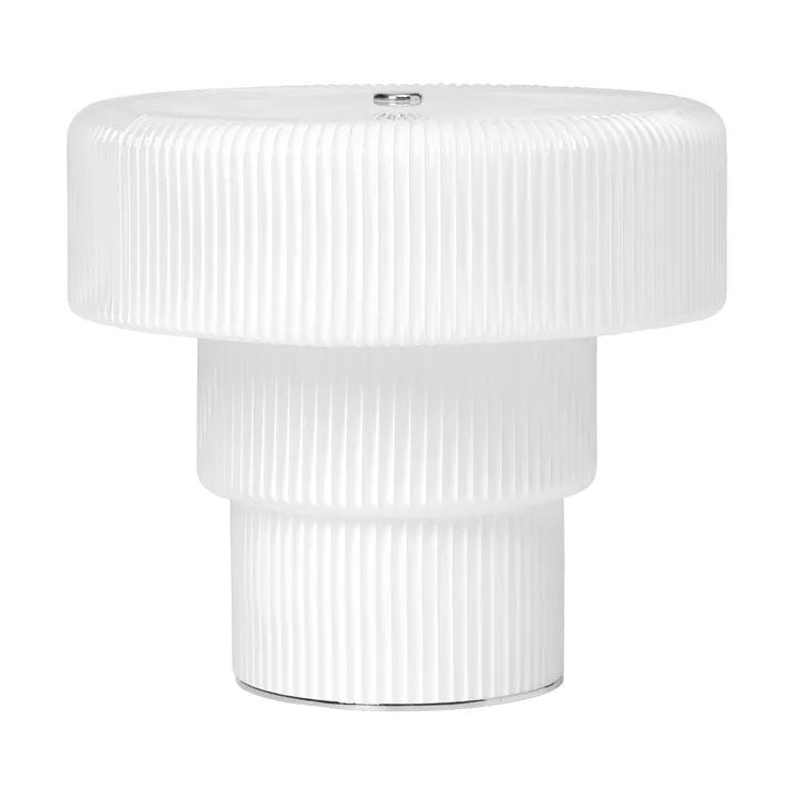 Ripple portabel bordslampa - White, 16,5 cm - Ferm Living