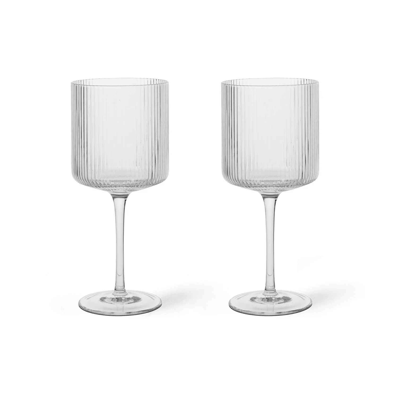Ripple rödvinsglas 32,5 cl 2-pack, Clear Ferm Living