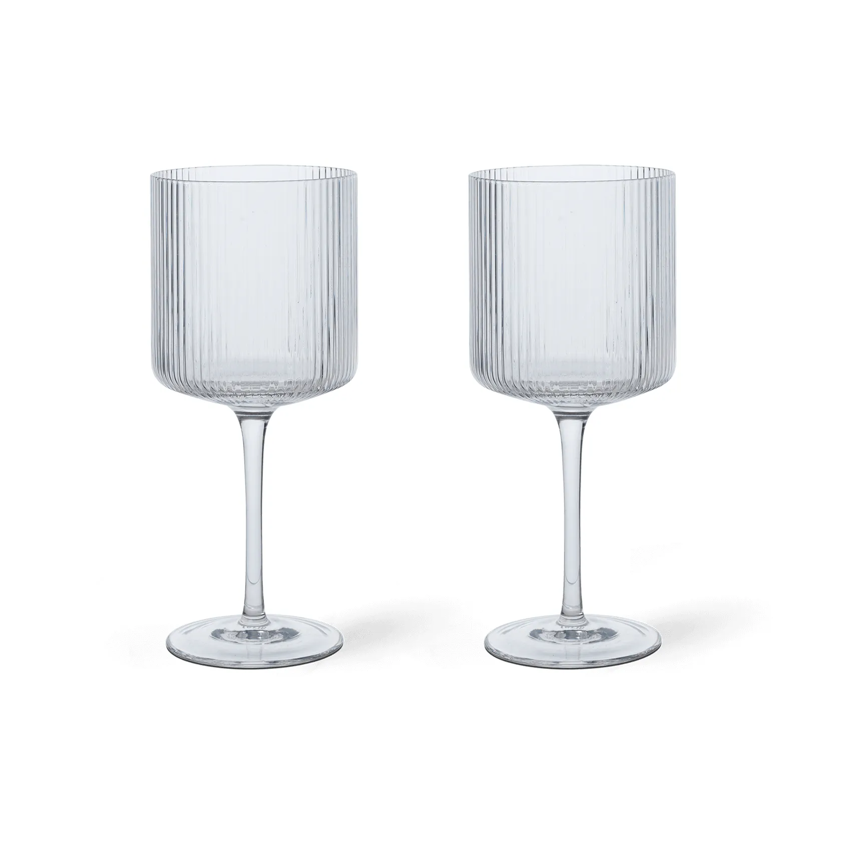Ripple rödvinsglas 32,5 cl 2-pack, Clear Ferm Living