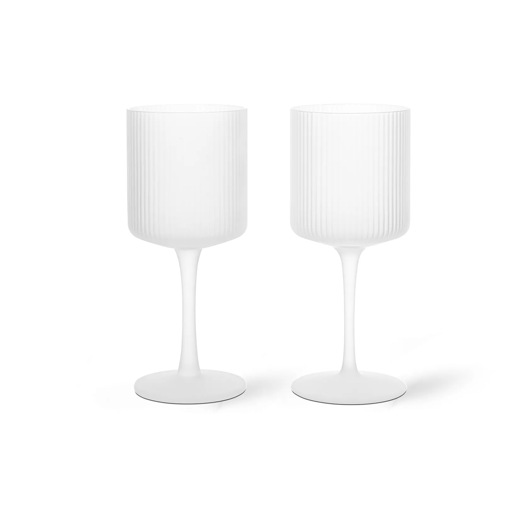 Ripple vitvinsglas 26 cl 2-pack, Frosted Ferm Living