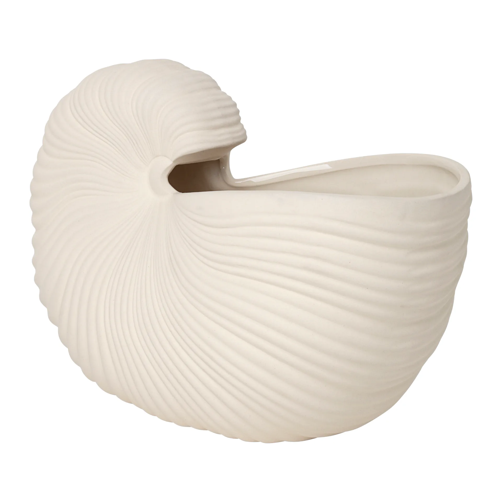 Ferm Living Shell pot Off white, 31x15x21 cm
