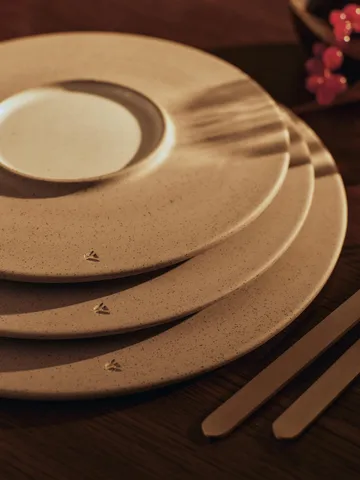 Sonae tallrik 2-pack - Grey-white, Ø22 cm - Ferm Living