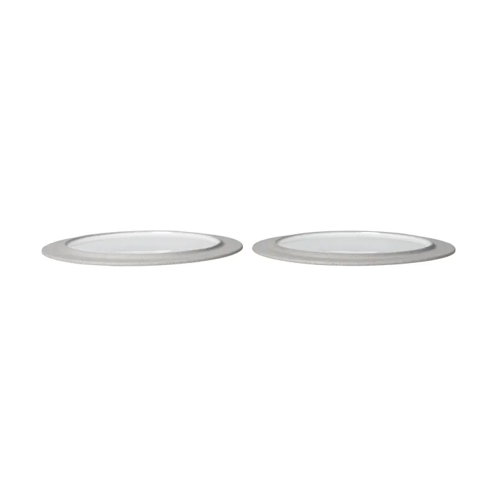 Sonae tallrik 2-pack - Grey-white, Ø25 cm - Ferm Living