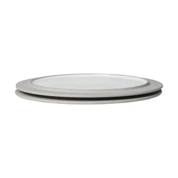 Sonae tallrik 2-pack - Grey-white, Ø28 cm - Ferm Living