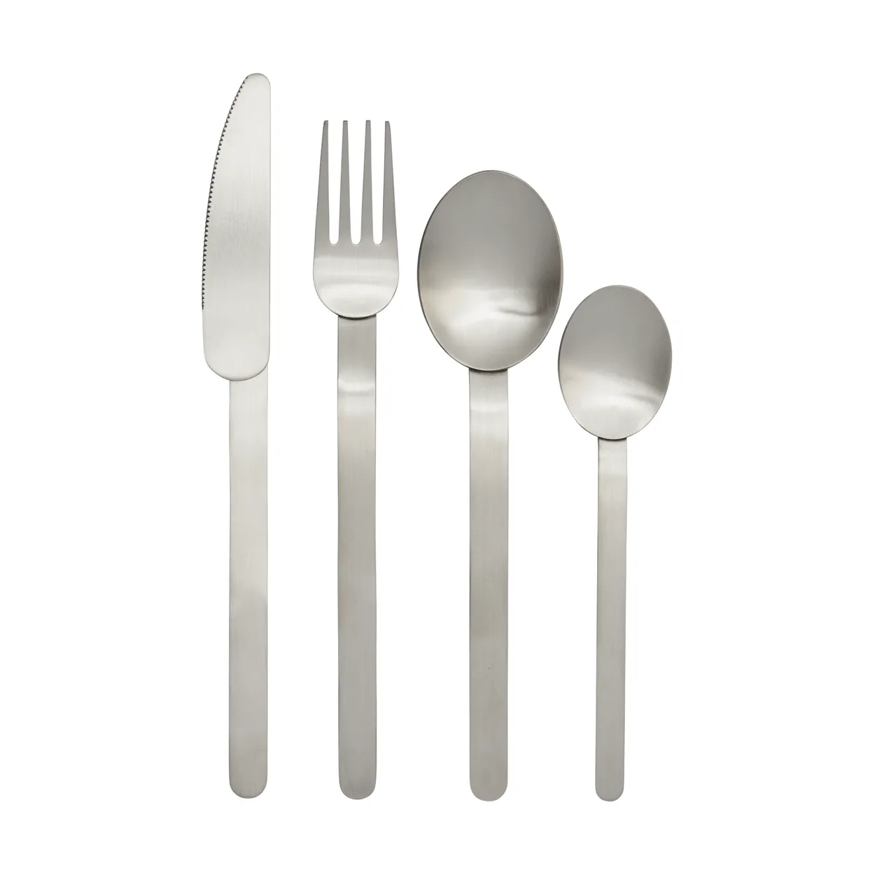 Ferm Living Stelo bestickset 4 delar Brushed Stainless Steel