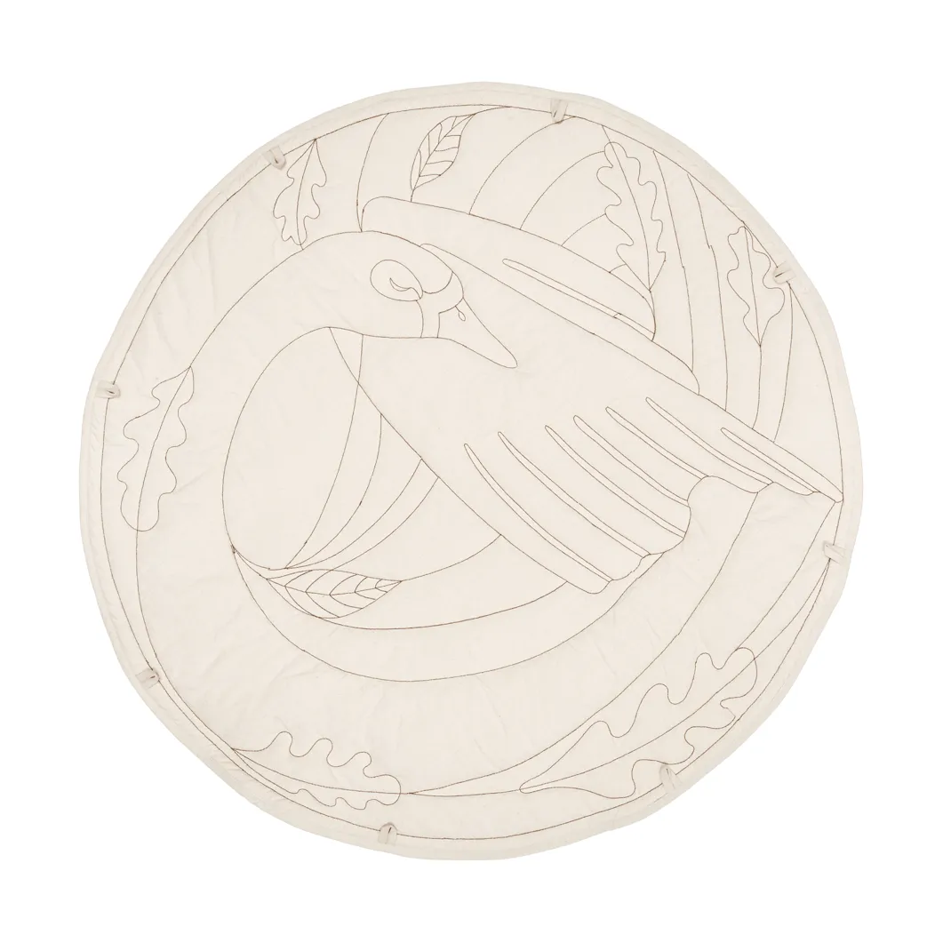 Swan baby matta, Natural, Ø100 cm Ferm Living