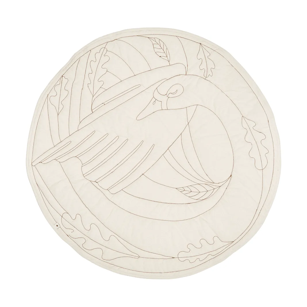 Swan baby matta, Natural, Ø100 cm Ferm Living