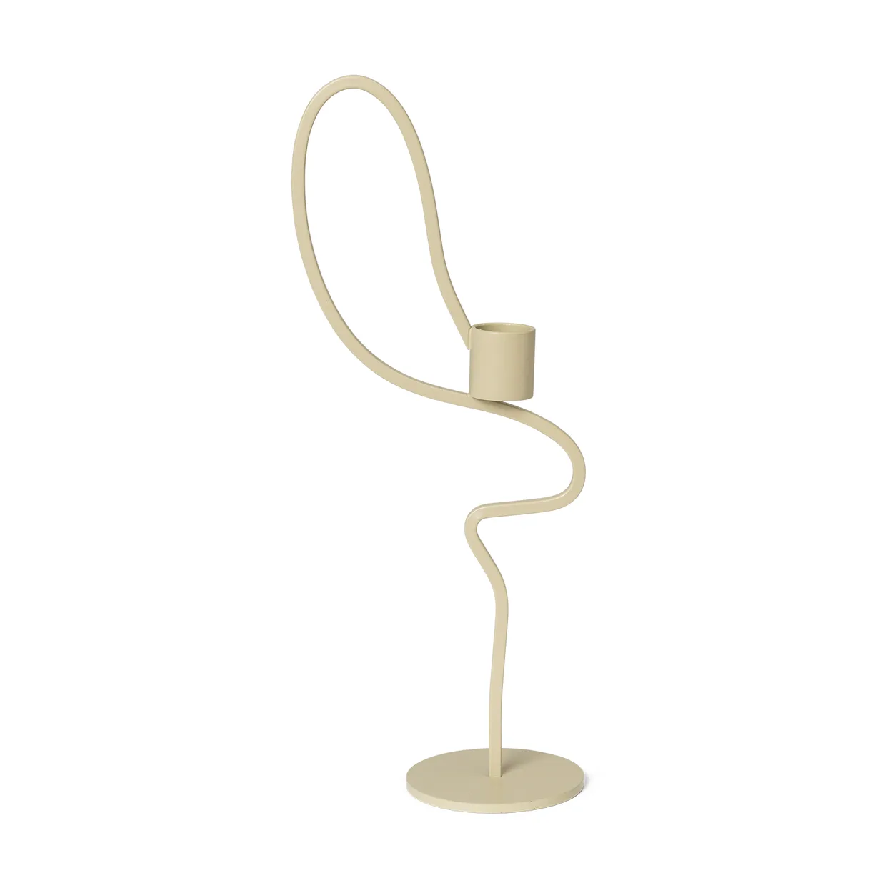 Ferm Living Valse ljusstake high Cashmere