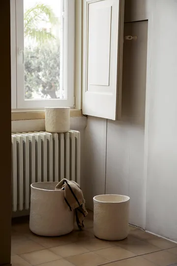 Vary förvaringskorg 3 delar - White - Ferm Living