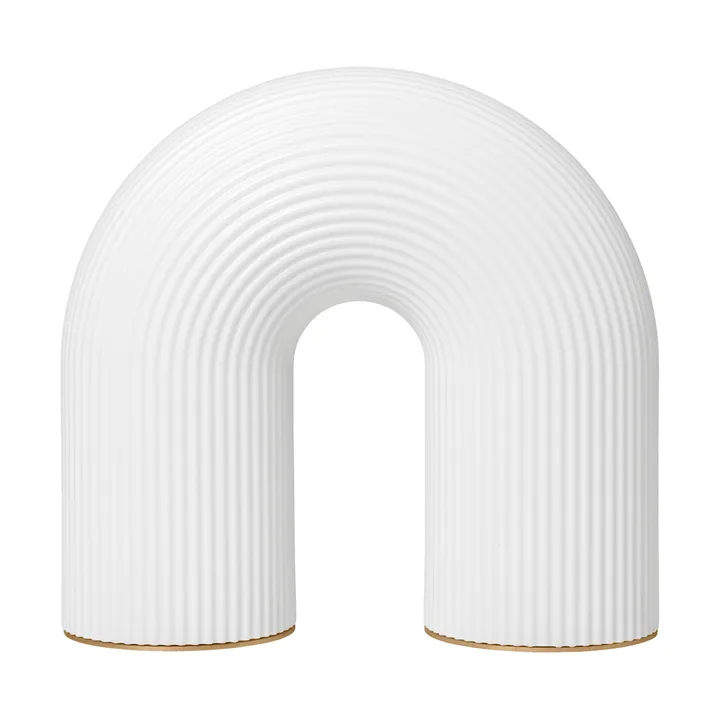 Vuelta outdoor portable bordslampa - White, 25 cm - Ferm Living