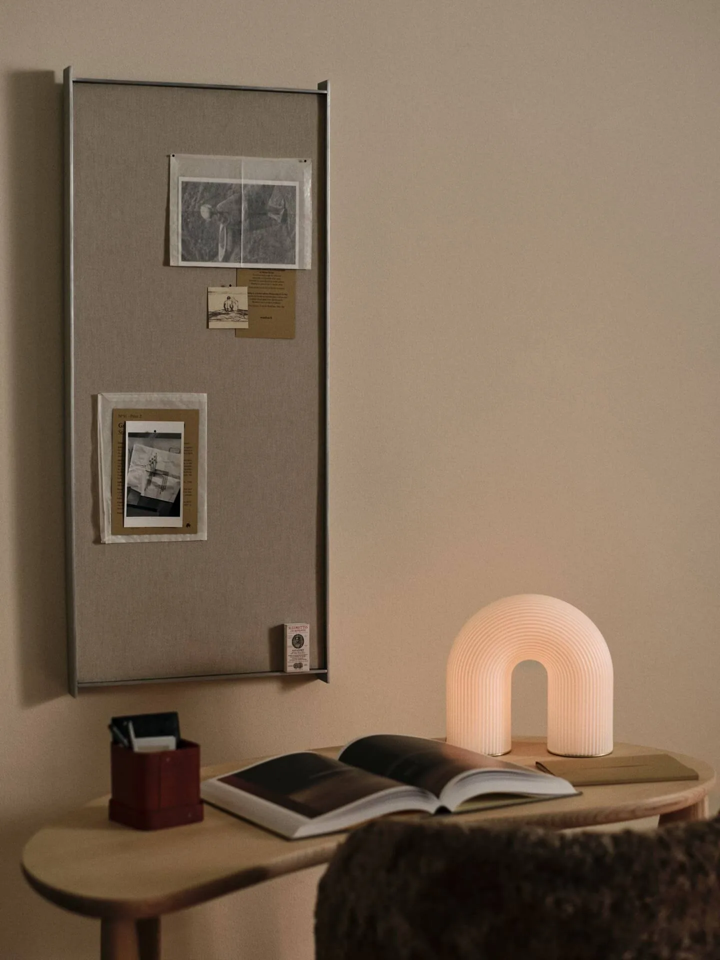 Vuelta outdoor portable bordslampa, White, 25 cm Ferm Living