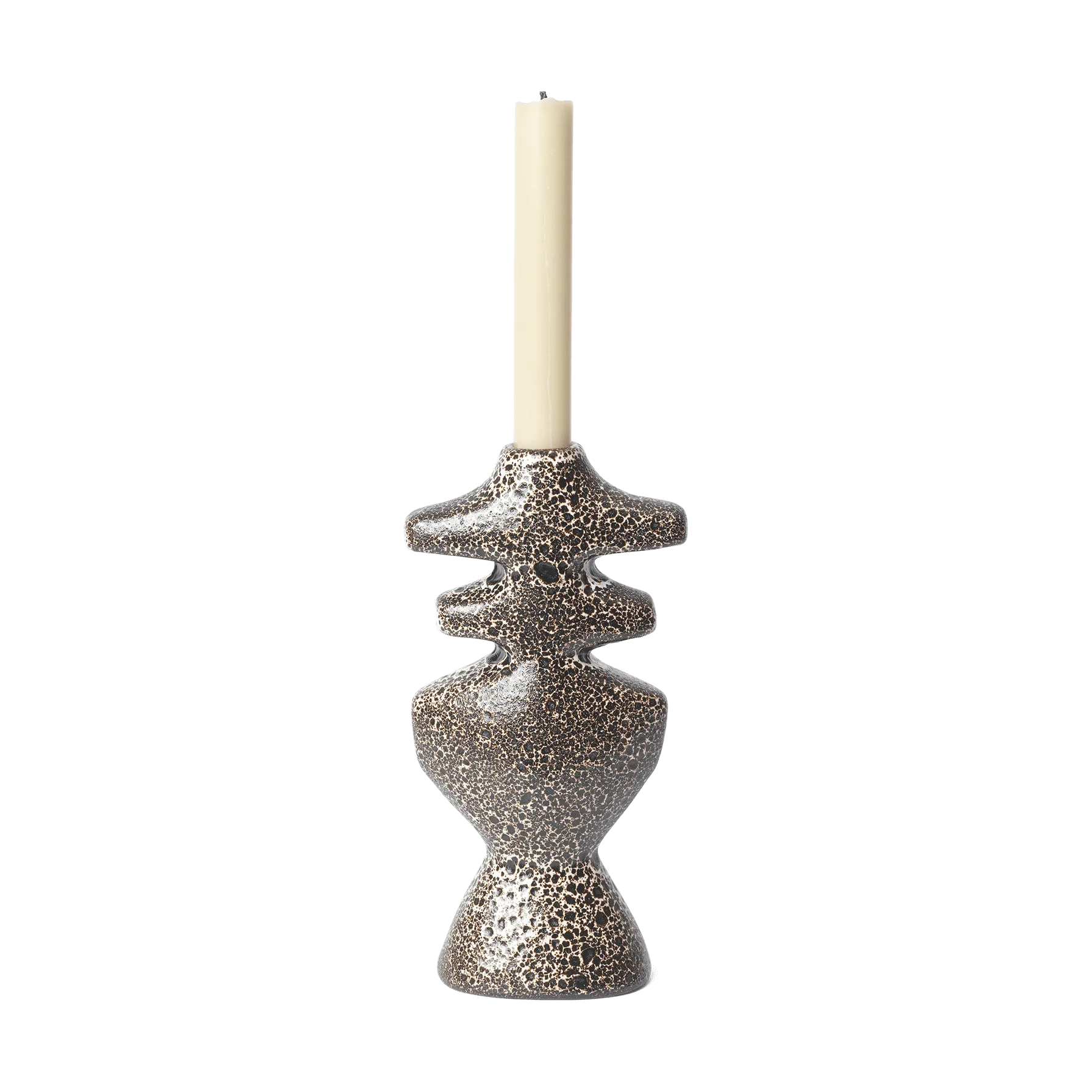Yara ljusstake large, Brown Spot Ferm Living