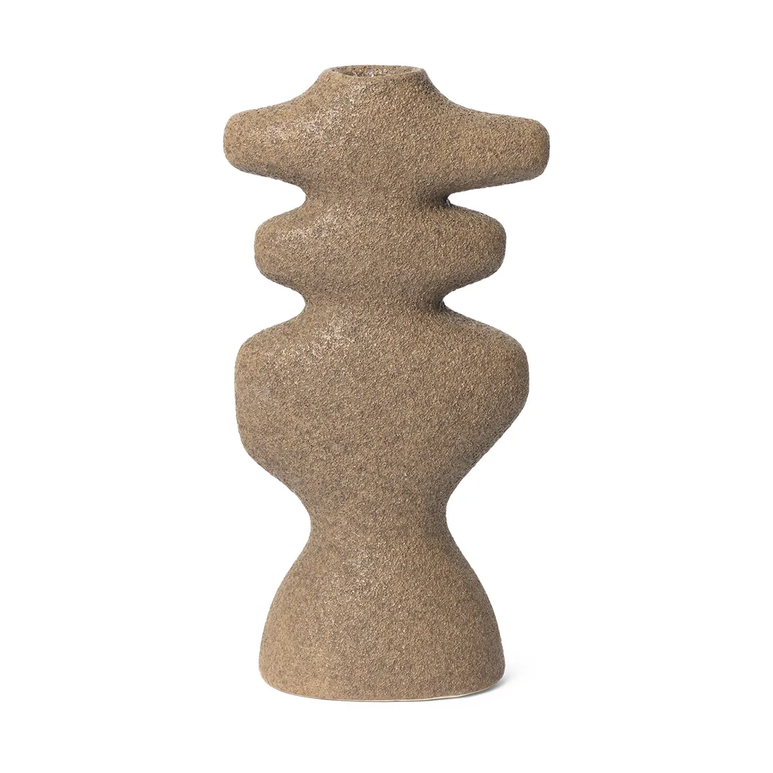 Ferm Living Yara ljusstake large Dark Sand