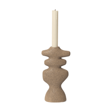 Yara ljusstake large - Dark Sand - Ferm Living