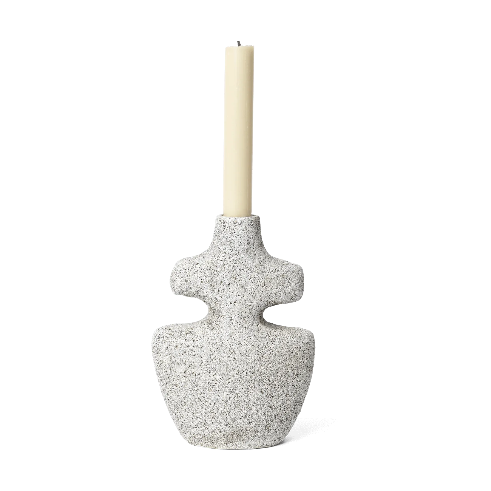 Yara ljusstake medium, Grey Pumice Ferm Living