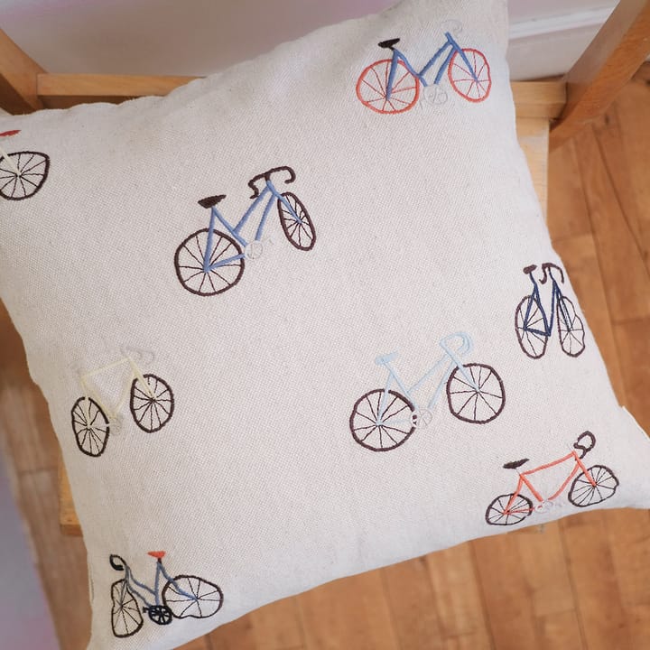 Bicycles kuddfodral 48x48 cm, Beige Fine Little Day