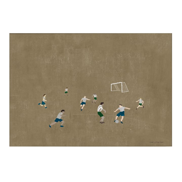 Fotboll poster 50x70 cm, Brun Fine Little Day