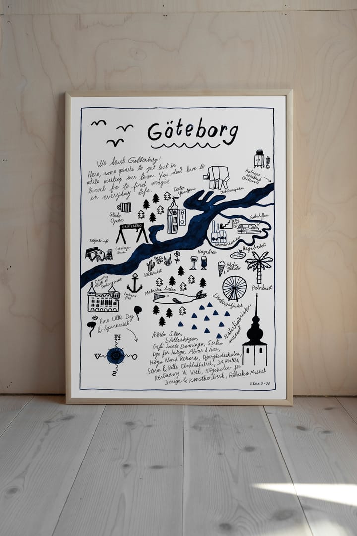 Göteborg poster, 50x70 cm Fine Little Day