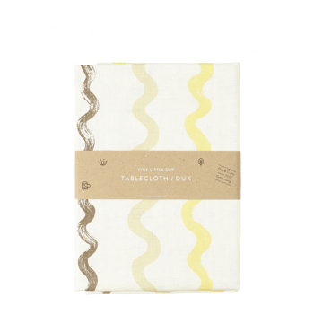 Fine Little Day Randig bordsduk 149×250 cm White-yellow