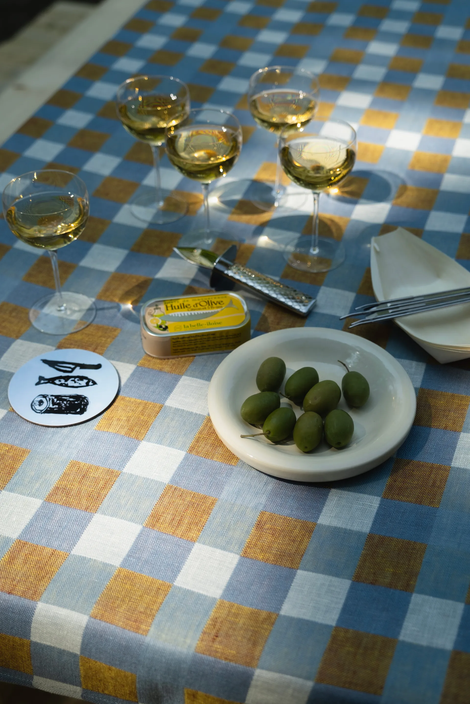 Rutan bordsduk 147x250 cm, Oat Fine Little Day