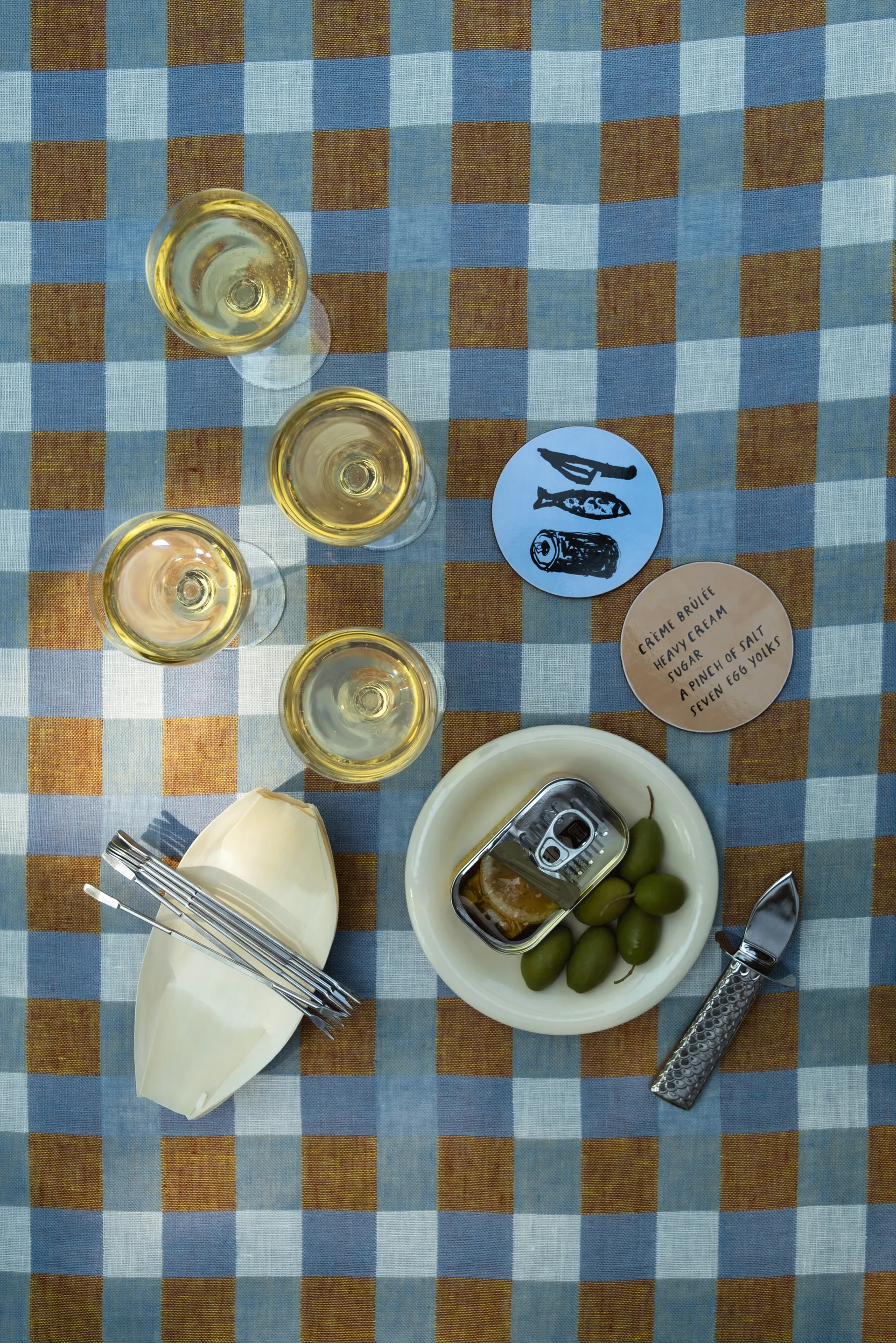 Rutan bordsduk 147x250 cm, Oat Fine Little Day