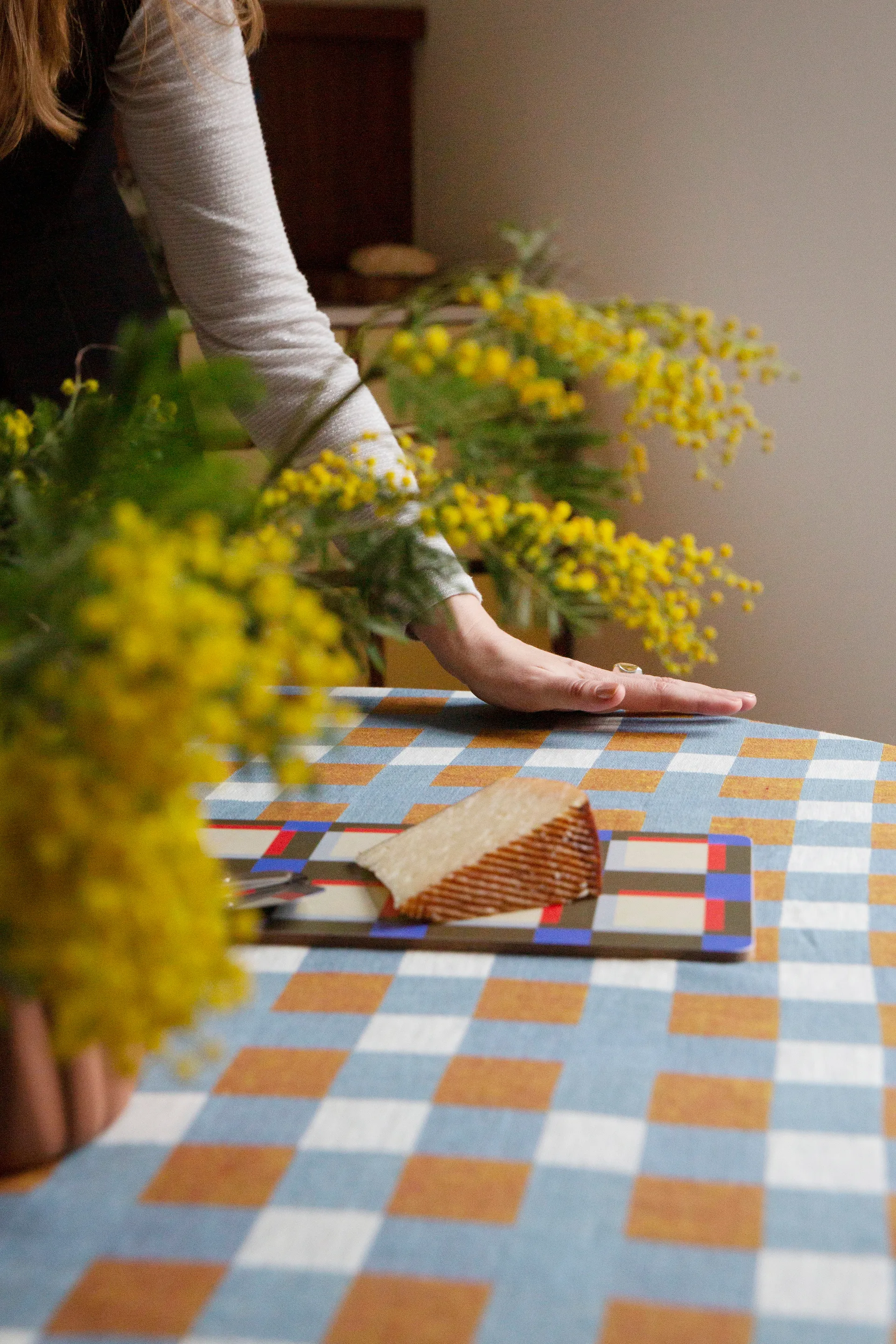 Rutan bordsduk 147x250 cm, Oat Fine Little Day