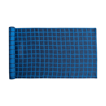 Fine Little Day Rutig jacquardvävd bordslöpare 45×150 cm Blue-black
