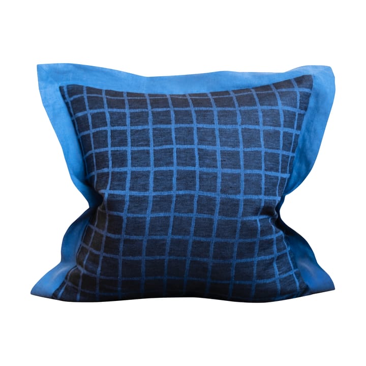 Rutig kuddfodal 47x47 cm, Blue-black Fine Little Day